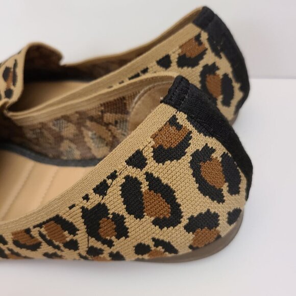 Me Too Leopard Print Ballet Flats Shoes Womens Size 7.5 - Picture 3 of 11